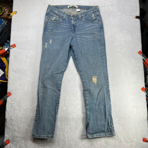 Levi's Denim - Levi's 518 Super Low Bootcut Jeans Women 16 Blue Denim Pockets Classic - 34X30.5